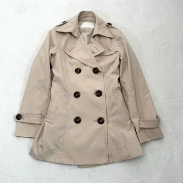 CECIL McBEE 벨트 포함 숏 트렌치코트 베이지 M 사이즈