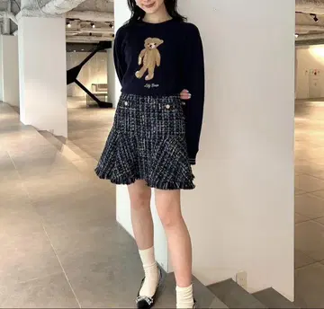 LILY BROWN 트위드 미니 스커트