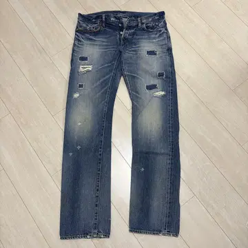 HYSTERIC GLAMOUR SP 가공 작은 창 리메이크 스터드 데님