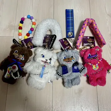 하미곰 봉제 인형 키체인 4개 세트