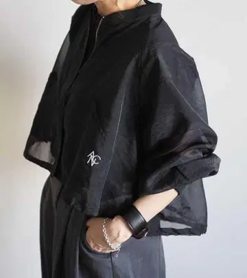ANIECA 시어 ZIP 블루종