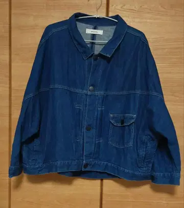 [ Antgauge ] 데님 자켓 돌먼 코쿤 실루엣