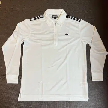 adidas 골프 남성용 사이즈 M 긴팔 화이트