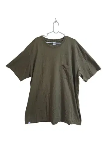 EDWIN 올리브 반팔 T셔츠 4-LARGE