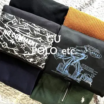 남성용 의류 POLO GU etc. 6점 묶음 판매
