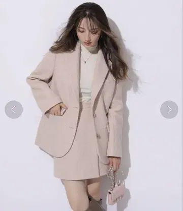 아푸와이저 리셰 트위드 싱글 버튼 자켓