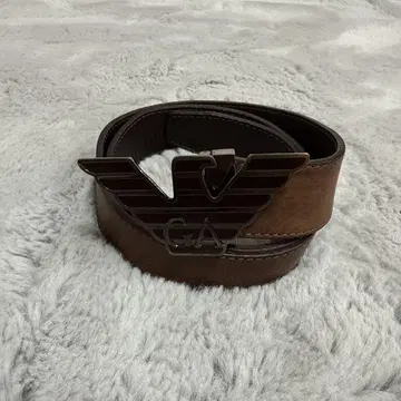 아르마니 브라운 가죽 벨트