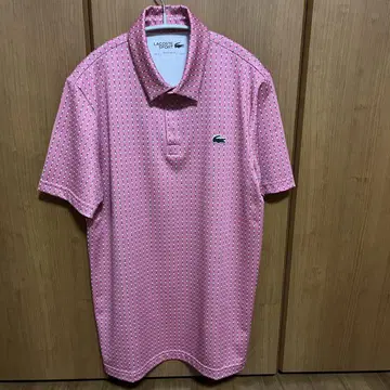 LACOSTE 핑크 패턴 피케 셔츠