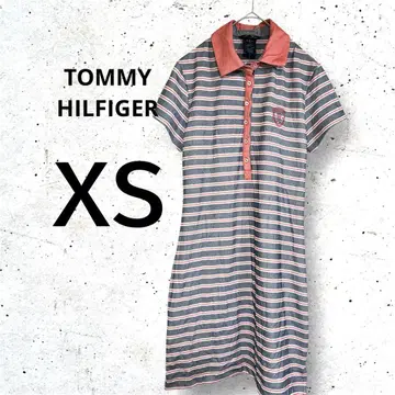 TOMMY HILFIGER 스트라이프 폴로 원피스 반팔