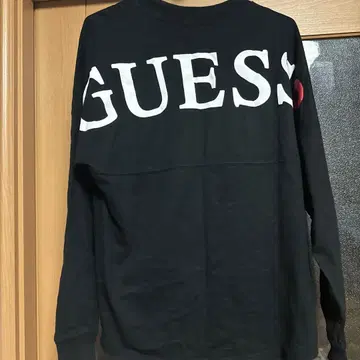 [ 새상품급 ] GUESS 롱 T 블랙