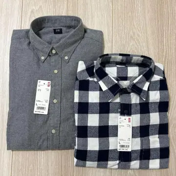UNIQLO 플란넬 셔츠 2세트