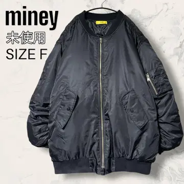 [ 미사용 ] miney 암 개더 오버 사이즈 봄버 자켓