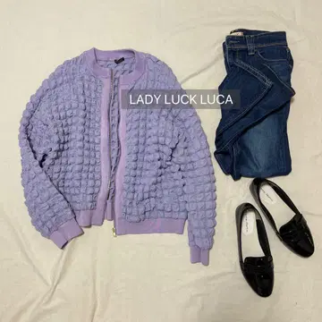 새상품급 tricot tricot LUCA 블루종 가디건