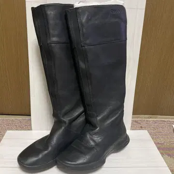 리복 블랙 롱 부츠 EASYTONE