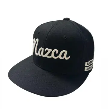 Nazca 자수 로고 블랙 캡