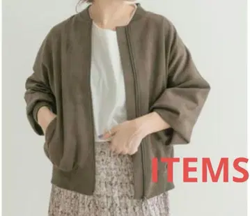 ITEMS URBAN RESEARCH 아이템즈 페이크 스웨이드 블루종