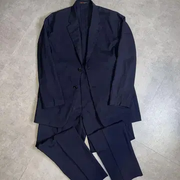 [ L~XL 사이즈 ] 오리히카 여름용 셋업 수트 네이비 세탁 가능