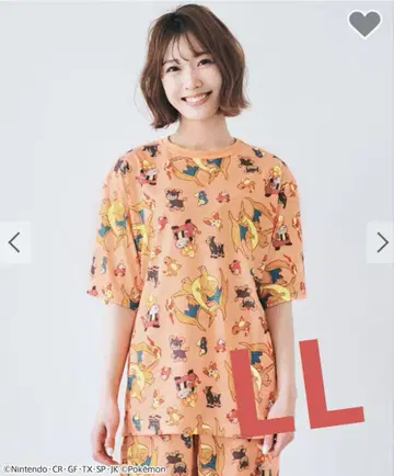 에메필 룸웨어 포켓몬 불꽃 LL 반팔