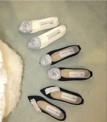 bibiy 오펜 플랫슈즈 로즈