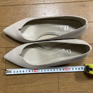 아르테미스 다이애나 스웨이드 펌프스 라이트 핑크 그레이 23.5cm