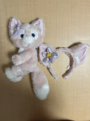 리나벨 숄더백 머리띠 봉제 인형 미니백