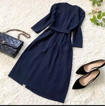 DIANE von FURSTENBERG 드레스 랩 원피스 네이비