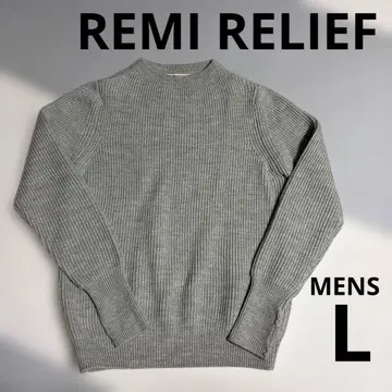 REMIRELIEF 울 100% 남성용 스웨터 니트 L