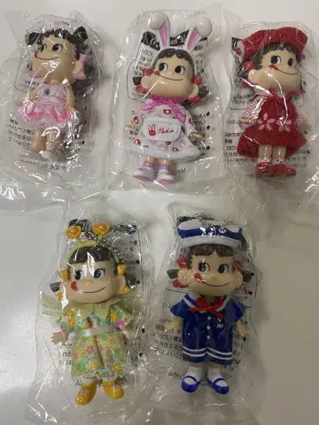 [ 미개봉 새상품 ] 페코짱 피규어 5개 세트 레어 상품 레트로