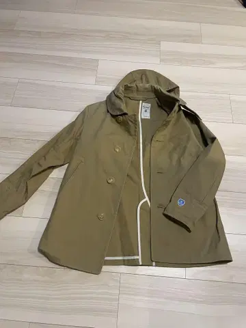 ORCIVAL 후드 부착 미디 기장 코트