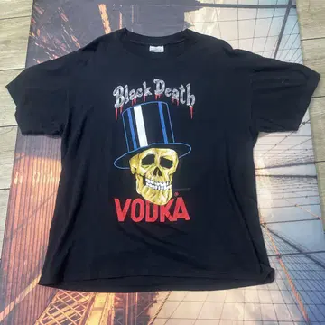 90's USA VINTAGE BLACK DEATH VODKA 빈티지