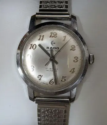 RADO 수동 와인딩 아날로그 시계 실버