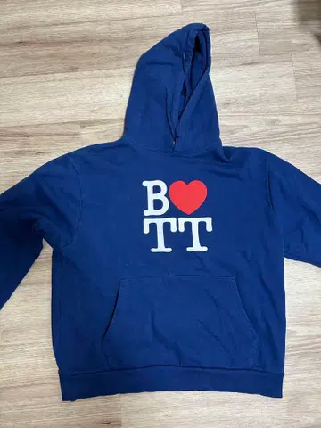 BoTT 프린트 네이비 후드티