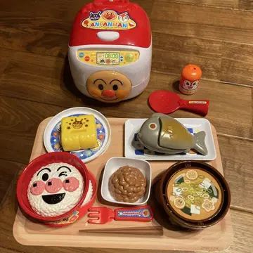 호빵맨 칙칙 뿌려요 말하는 밥솥과 건강 100배 일본식 세트