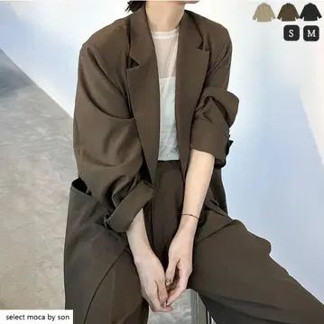[ 새상품 ] selectmoca by SON 오버 사이즈 테일러드 자켓