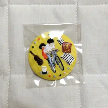 지브리 자수 캔뱃지 귀를 기울이면