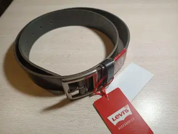 Levi's 프리 사이즈 두께 4cm 블랙 벨트