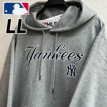 [ LL ] MLB 양키스 로고 자수 & 백 프린트 후드 맨투맨 XL