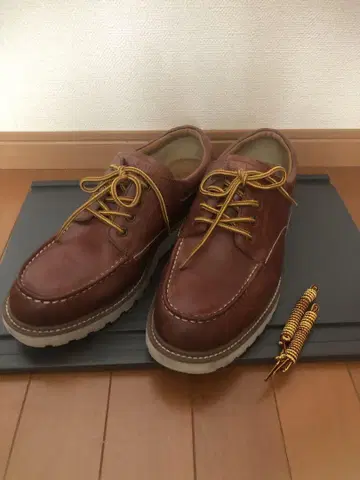 REGAL 브라운 가죽 데크 슈즈