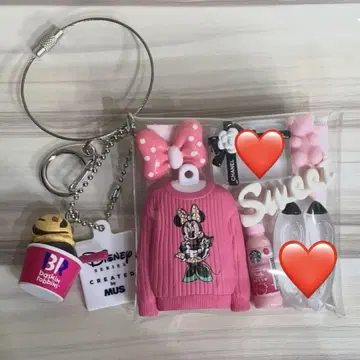 가챠 파우치 핑크 디즈니 미니 가챠가챠