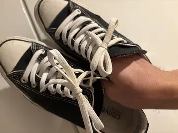 Converse 블랙 로우컷 스니커즈