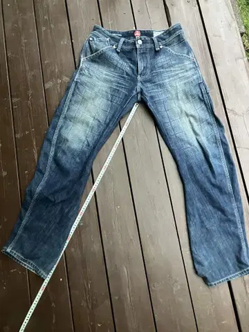 E 스트레이트 데님 FG2352 다크 블루