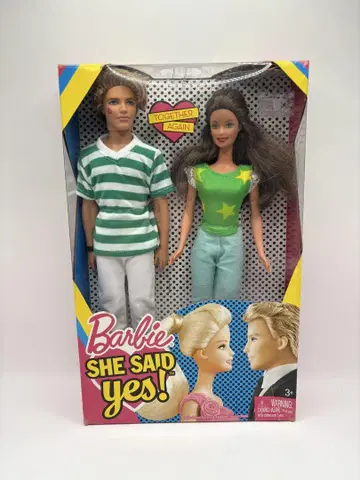 새상품/박스 포함 바비&켄 SHE SAID YES! 인형 세트