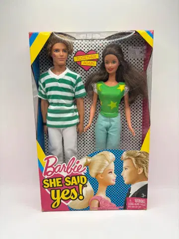 새상품/박스 포함 바비&켄 SHE SAID YES! 인형 세트
