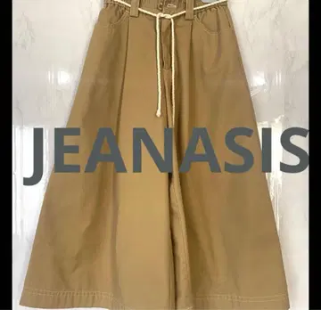 JEANASIS 너무 예쁜 실루엣 와이드 팬츠 베이지 프리 사이즈