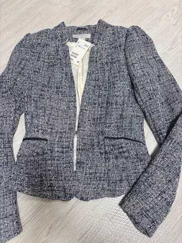 [ 새상품 ] H&M 네이비 계열 테일러드 자켓 EU 32