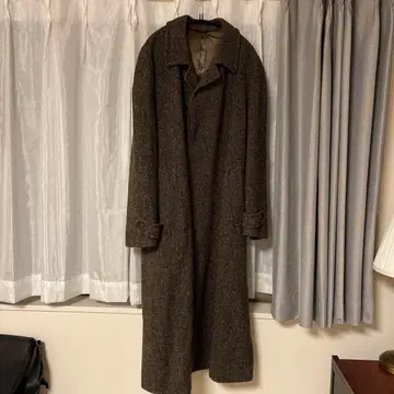 빈티지 60's 헤링본 롱 코트 made in USA
