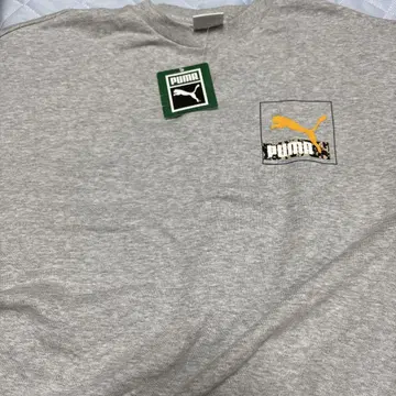 PUMA 그레이 트레이닝복 로고