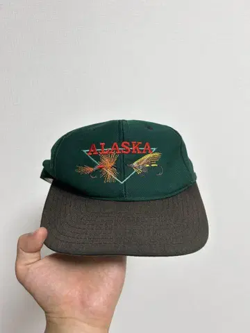 90s 캡 ALASKA 그린