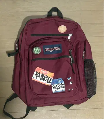JANSPORT 버건디 백팩