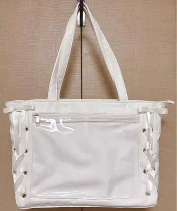 WEGO 레이스업 이타백 화이트 S사이즈